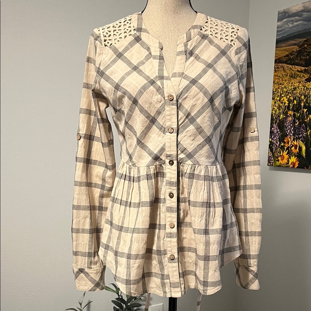Miss Me Boho Button-down Blouse